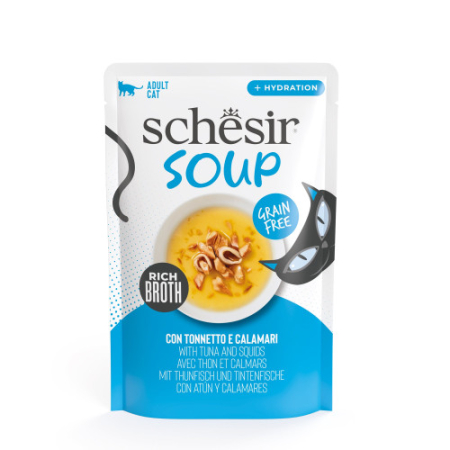 Hrana Umeda - schesir-soup-ton-calamar-hrana-umeda-pisici-40g