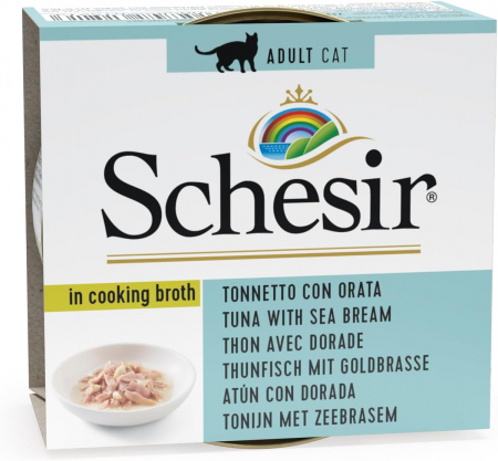 Pisici - schesir-ton-dorada-sos-conserva-hrana-umeda-pisici-70g