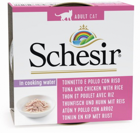 Pisici - schesir-ton-pui-orez-sos-conserva-pisici-85g