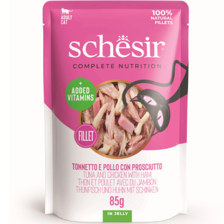 Hrana Umeda - schesir-ton-pui-sunca-jeleu-plic-pisici-85g