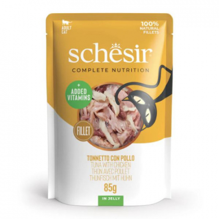 Pisici - schesir_ton_pui_jeleu_pisici_85g
