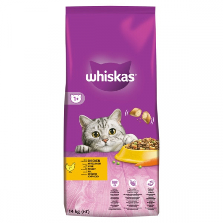 Hrana Pisici - Whiskas Hrana uscată pentru pisici Adult cu Pui - 14kg
