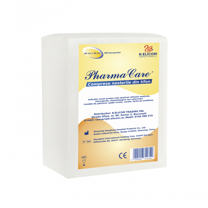Comprese Nesterile din tifon 40cmx40cmx 100buc/pac [1]