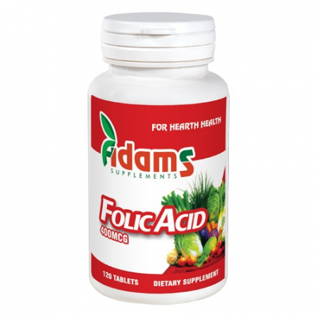 Suplimente - Acid folic 400mcg 120 tablete