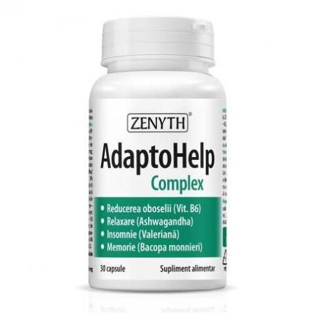 Stres si oboseala - AdaptoHelp Complex, 30 capsule,