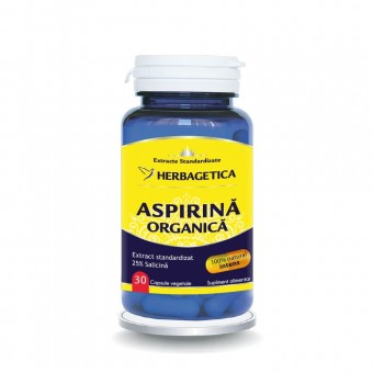 Afectiuni cardiologice - Aspirină organică, 30capsule vegetale