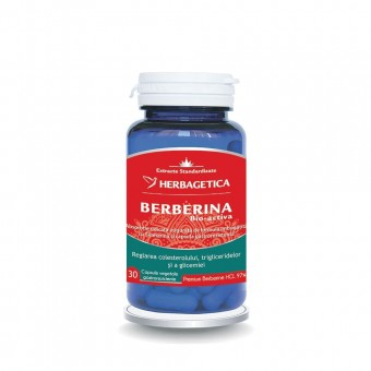 Afectiuni metabolice si diabet - Berberina bio activa, 30 capsule