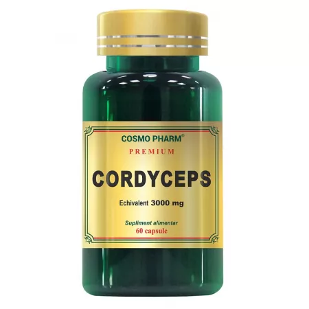 Afectiuni oncologice - Cordyceps 3000mg, 60 capsule ,