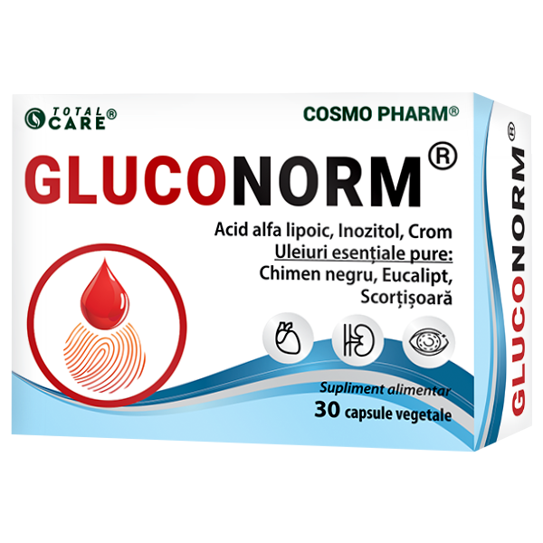 Afectiuni metabolice si diabet - Gluconorm, 30 capsule