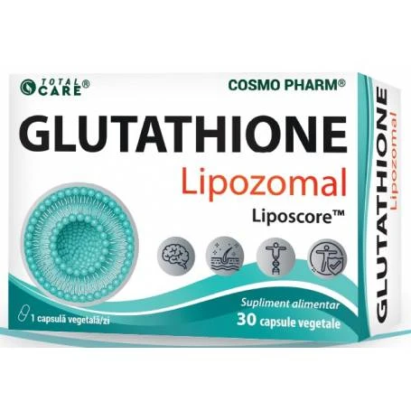 Afectiuni cutante - Glutathione Lipozomal Liposcore , 30 capsule,