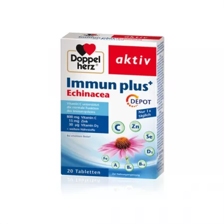 Imunitate - Immun plus Echinacea, 20 tablete