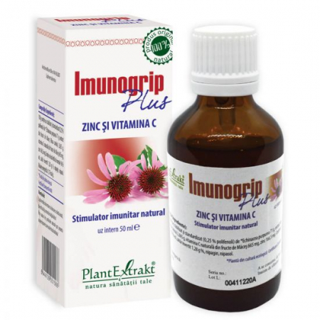 Raceala si Gripa - Imunogrip plus zinc și vitamina C 50ml