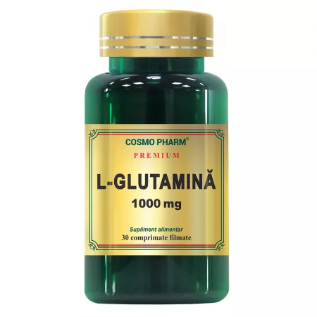 Suplimente sportivi - L-Glutamina 1000 mg, 30 comprimate,