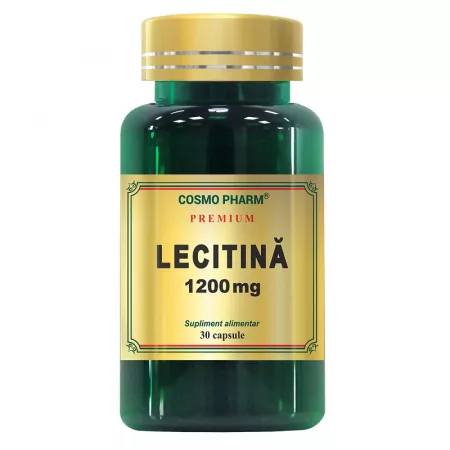 Memorie si concentrare - Lecitina 1200 mg, 30 capsule,