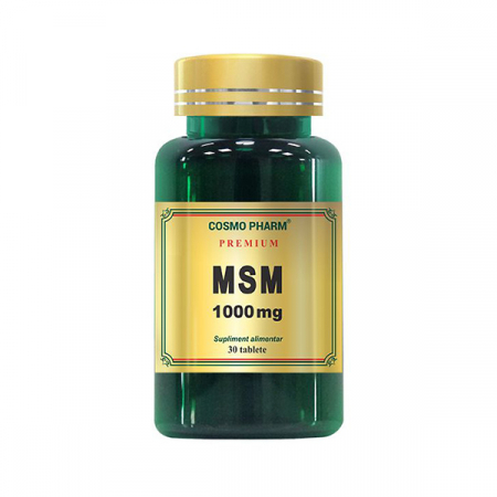 Dureri articulare si musculare - MSM 1000mg 30capsule