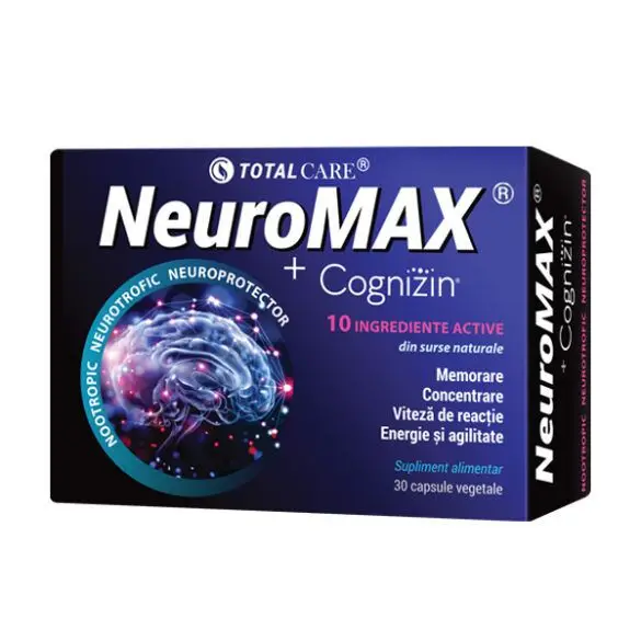 Remedii naturiste - Neuromax + Cognizin, 30 capsule,