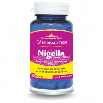 Afectiuni oncologice - Nigella, Chimen Negru, 30capsule