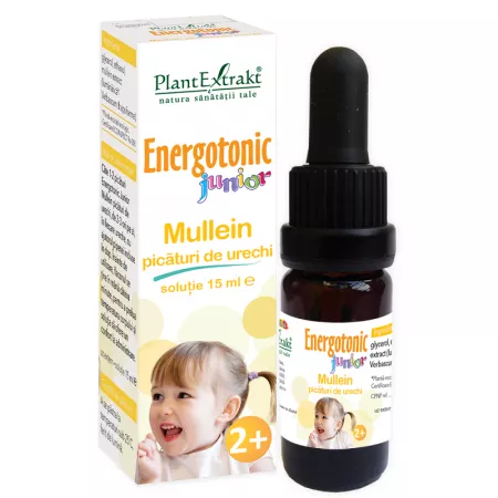 Afectiuni ORL - Picaturi de urechi Energotonic Junior Mullein, 15 ml
