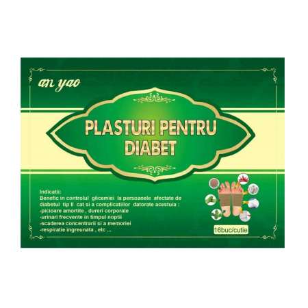 Afectiuni metabolice si diabet - PLASTURI PENTRU DIABET 16BUC