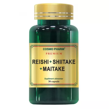 Afectiuni cardiovasculare - Reishi Shiitake Maitake 30 capsule