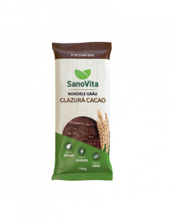 Rondele - RONDELE GRÂU CU GLAZURĂ CACAO X66GR