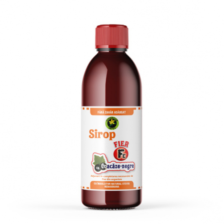 SIROPURI - Sirop cu Fier și Coacăze Negre- Fără Zahăr,500ml
