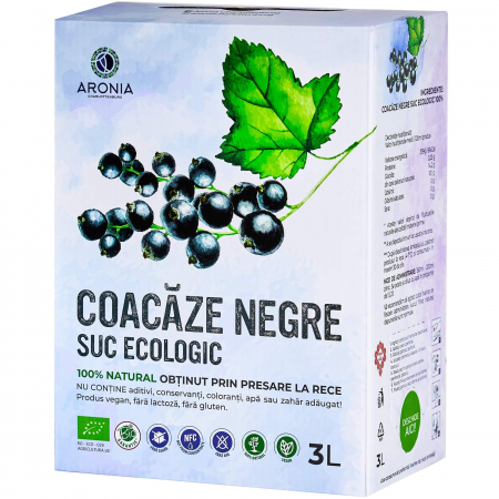Afectiuni cutante - Suc Coacăze Negre 3L ECO