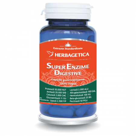 Enzime digestive - Super enzime digestive, 10cps