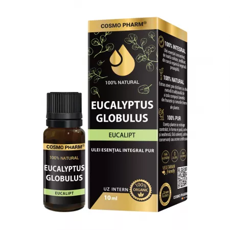 Uleiuri esentiale - Ulei esential integral pur de eucalipt, 10 ml,