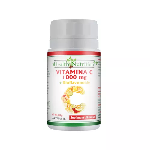 Imunitate - VITAMINA C 1000 mg + Bioflavonoide 60 tablete