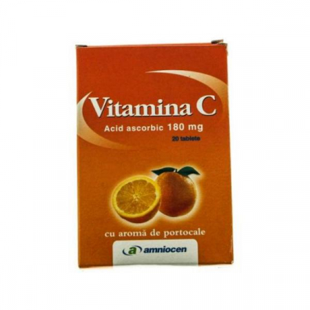 Vitamina C 180gr portocale , 20tablete