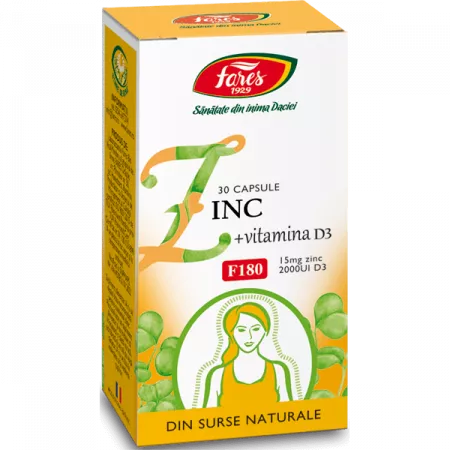 Imunitate - Zinc cu vitamina D3 30capsule