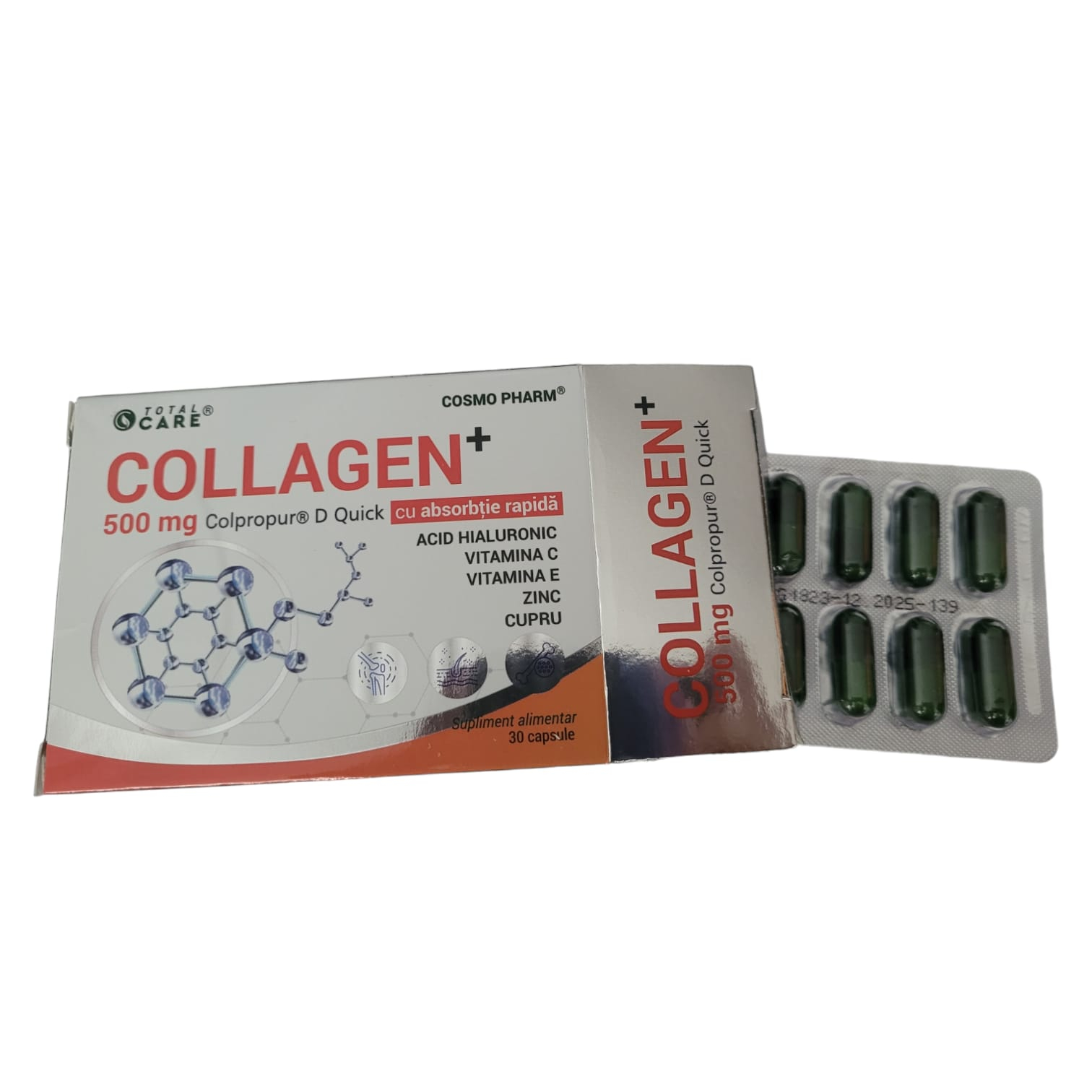 Collagen 500 Mg 30 Comprimate Cosmopharm