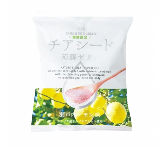 Chia Seed Konnyaku Lemon Jelly 165g [1]