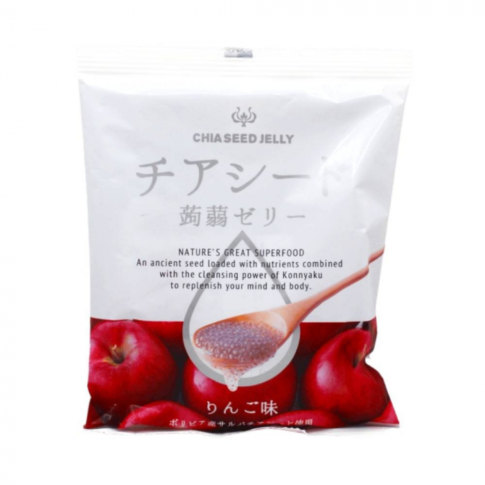Chia Seed Konnyaku Apple Jelly 165g [1]
