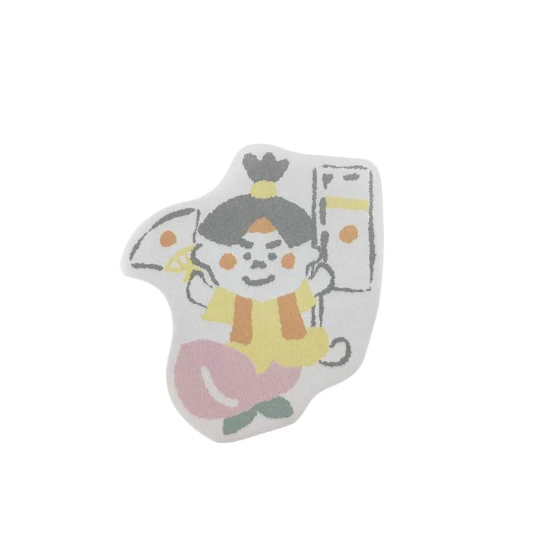 Altele - Abțibild Japanese Pattern Die-cut Sticky Notes - Peach Boy