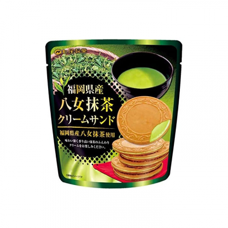 Food - Cream Sandwich biscuits with matcha 6pcs. 68g