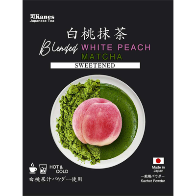 Tea Bags, Powder - Blended Matcha White Peach (sweetened)