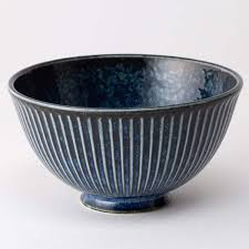 Kitchen - Bol de orez  Ultra Light Weight Rice Bowl. Kiln-Formed Dark Blue. Medium