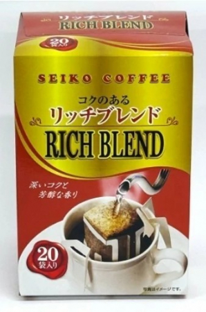 Tea, Cofee, Others - SEIKO Rich Blend Drip Bag Coffee 20pcs. 130g