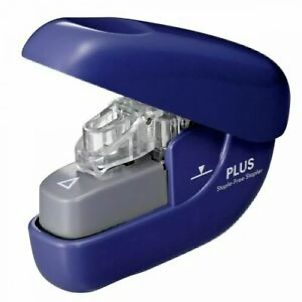Altele - Capsator PLUS Needle-less Stapler Paper Clinch 6 Sheets Blue