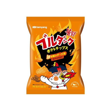 Snacks - Cipsuri Bullduck cu 4 arome de cașcaval 55g