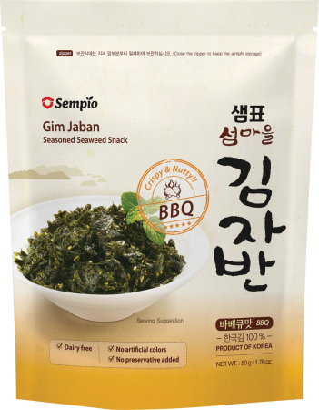 Ingrediente - Gustare SEMPIO din alge crocante cu gust BBQ 50g
