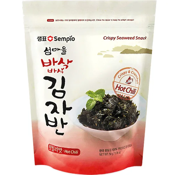 Ingrediente - Gustare SEMPIO din alge crocante cu gust de chili picant 50g