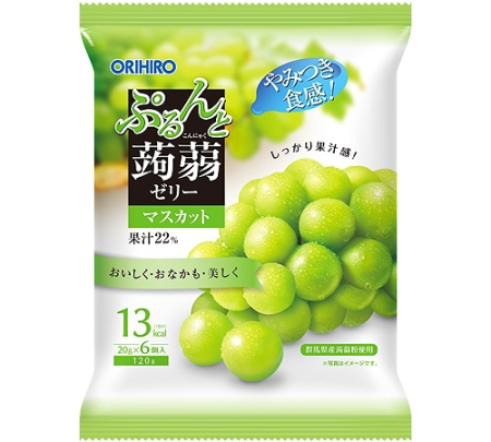 Jeleu Konnyaku Purunto Pouch cu muscat 6buc. 120g [0]