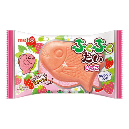 Gustări - Napolitana Pukupuku Tai cu capșună 16.5g