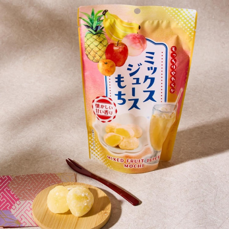 Produse Alimentare - Prăjituri de orez Mochi cu suc mixt 130g