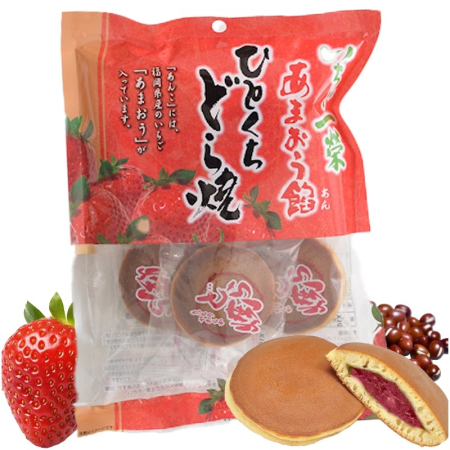 Gustări - Prăjituri Dorayaki cu aromă de căpșună 120g