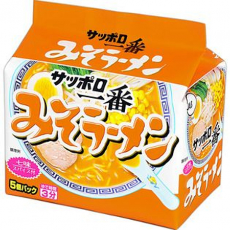 Ramen Instant - Sapporo Ichiban cu Miso 5p.