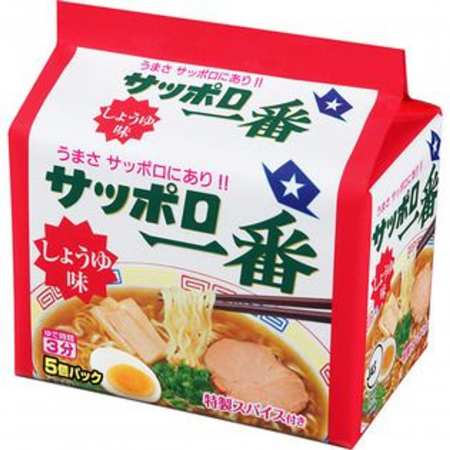 Ramen Instant - Sapporo Ichiban cu Sos de Soia 5p.